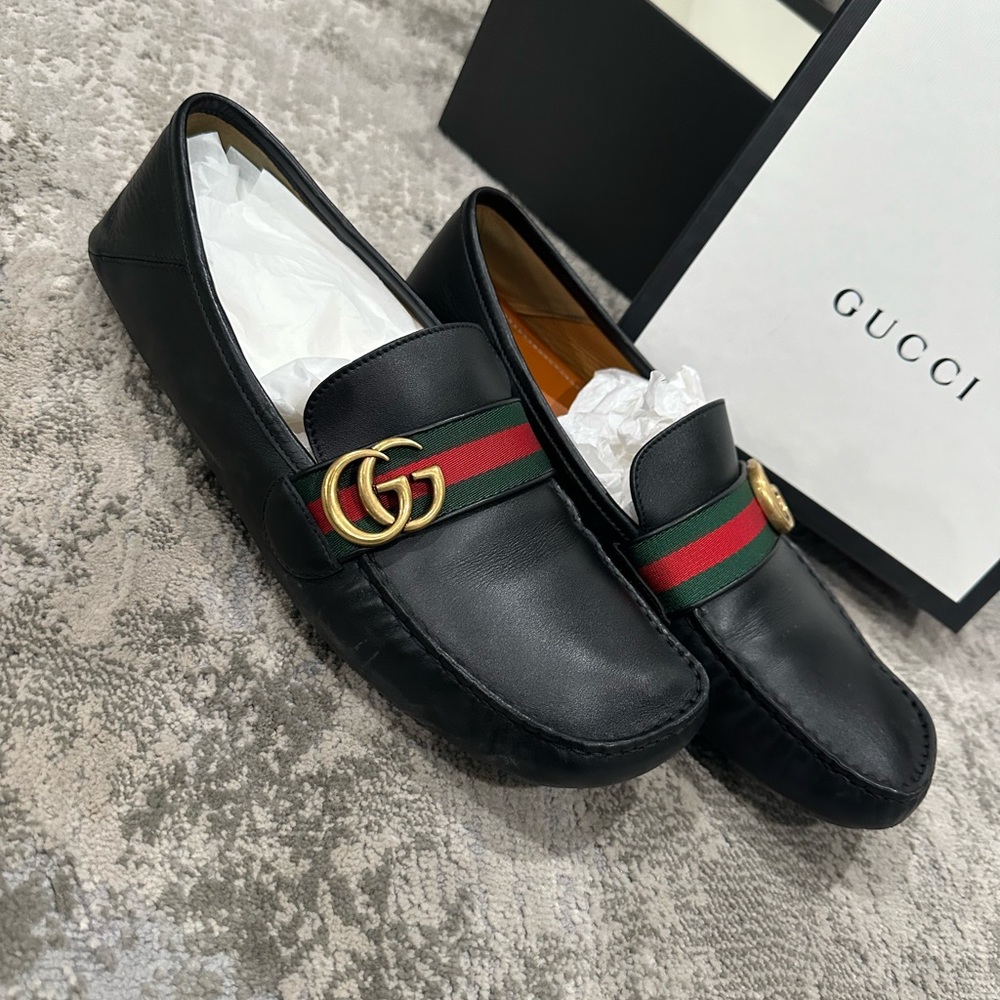 Men gucci leather shoes